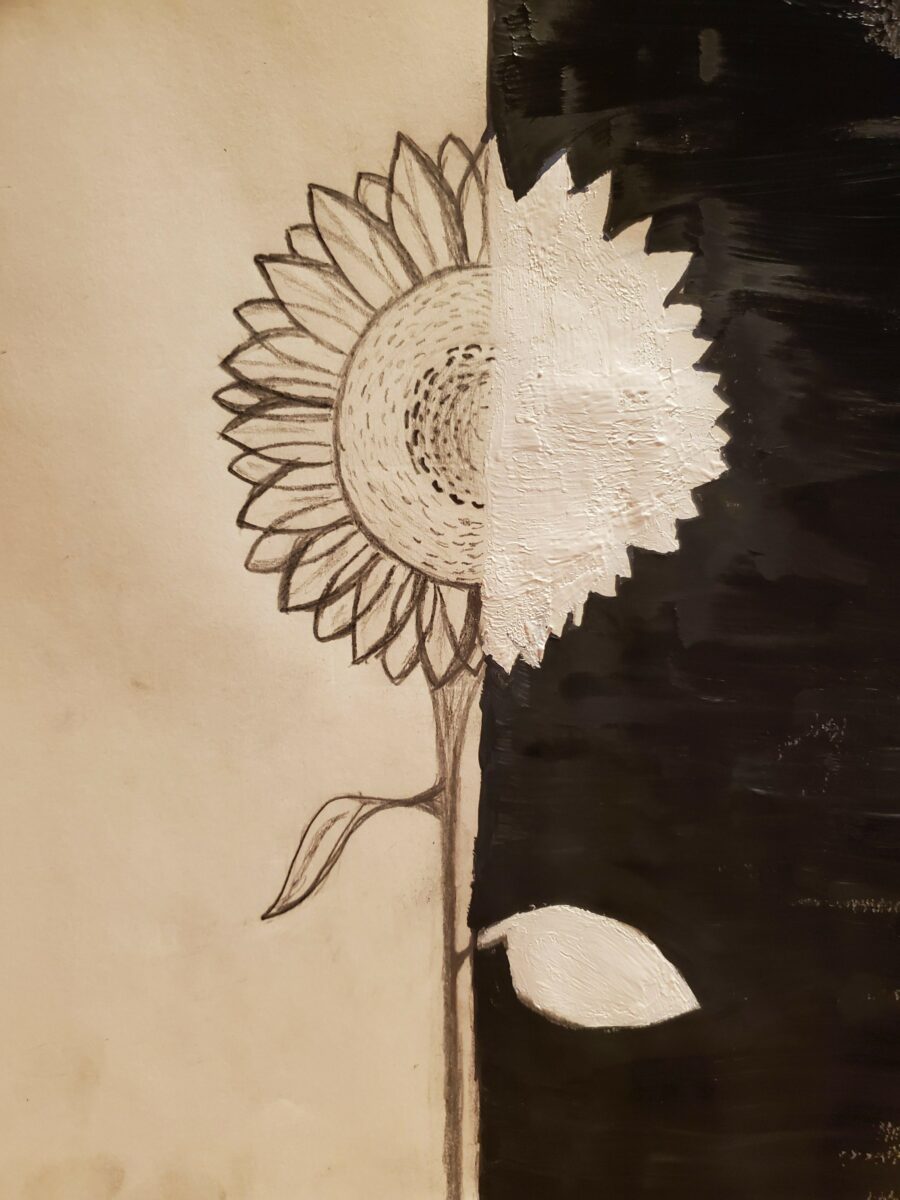 Negative Space Sunflower (2021)